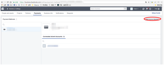 選擇Add Payment Method 選擇Add Payment Method